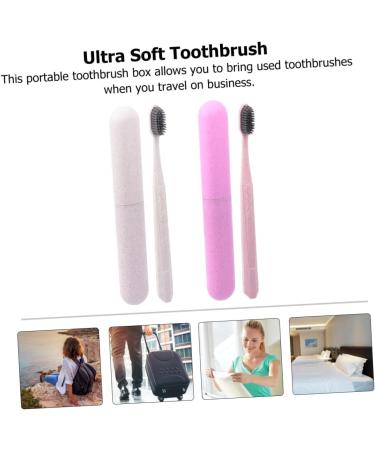 Minkissy 2-in-1 Party Toothbrush Set - Long Handle Toothbrush & Gum Care Tool | Ultra Soft 1 Pack Sorted Colors for Optimal Oral Health - Buy Online on GoSupps.com