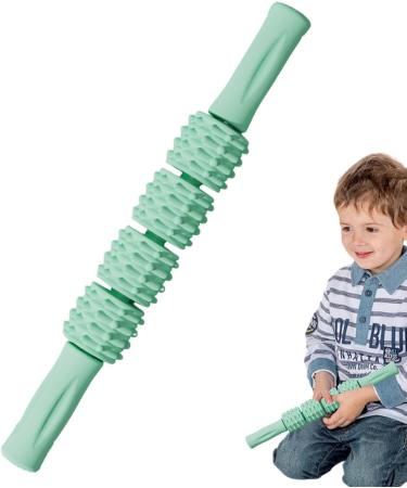 Massage Roller - Ergonomic Body Massage Stick for Muscle Recovery Yoga & Fitness - Green - Buy Online on GoSupps.com