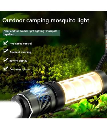 Firstrays 1 Piece Mosquito Waterproof Camping Lantern and Bug Zapper As Shown Nylon+Silica Gel+PC with Flashlight & USB Rechargeable for Camping - Buy Online on GoSupps.com