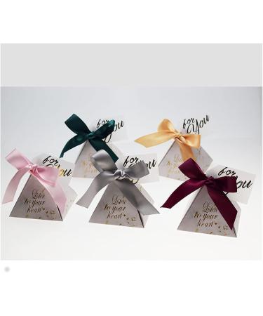 Candy Box Triangular Tower Candy Box Wedding Supplies Andes Candy Bags Guest Decoration Baby Shower Supplies (20 Pcs) (Color : Gold) (Size : Pink) - Buy Online on GoSupps.com