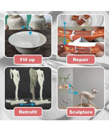 OAIEGSD Epoxy Sculpt Clay for Sculpting A & B - White - 8 Oz. - Buy Online on GoSupps.com