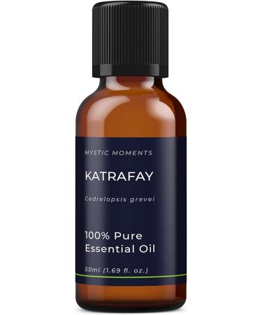 Mystic Moments Katrafay Essential Oil 50ml | Pure Natural Oil for Diffusers Aromatherapy & Vegan Massage - GVO Free - Buy Online on GoSupps.com