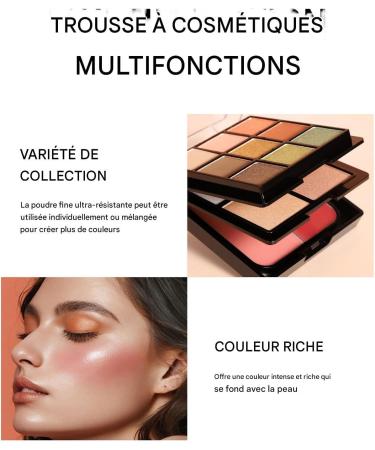 Palette de Fards Paupi res - Palette Visage avec Fard Joues et Illuminateur - Cosm tiques Visage Yeux Doux Finition Mat pour Peau Mature Femme Adulte # 02 - Buy Online on GoSupps.com