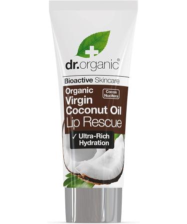 Dr Organic Organic Coconut Oil Lip Rescue Serum Natural Vegetarian Cruelty Free Paraben & SLS Free 10ml (Pack of 3) 10 ml (Pack of 3) - Buy Online on GoSupps.com
