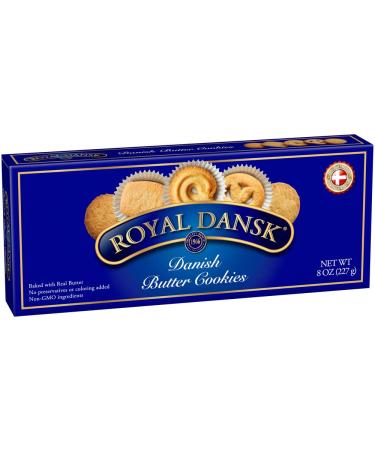Royal Dansk Danish Butter Cookies - 8 Ounce Box - Buy Online on GoSupps.com