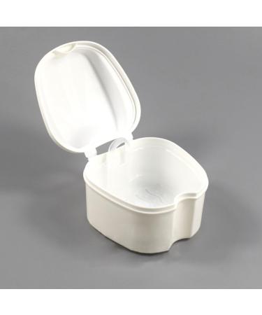 ROSENICE White Denture Box | Orthodontic Teeth Storage with Hanging Net - International Shipping Available - Buy Online on GoSupps.com