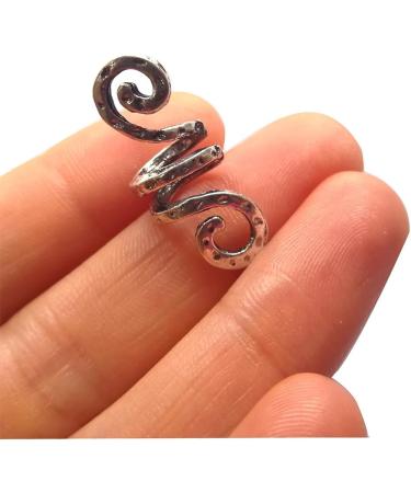LQQQL Vikings Spiral Hair Beads Rings - Norse Spiral Hair Coils for Braid Beads & DIY Accessories (3 Small pcs) - Buy Online on GoSupps.com