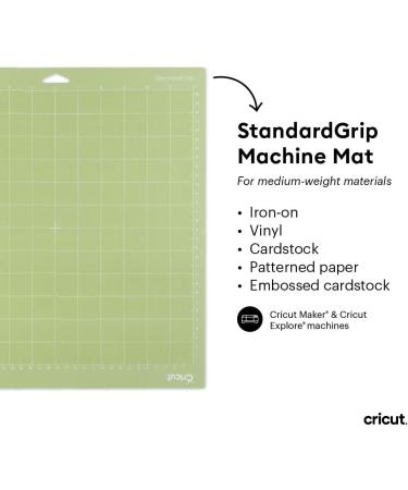 3-Pack Cricut StandardGrip Machine Mats 12 x 24 - Reusable Cutting Mats for Crafts - Compatible with Cricut Explore & Maker - Ideal for Cardstock, Vinyl, and More - Protective Film Included (Green) - Buy Online on GoSupps.com