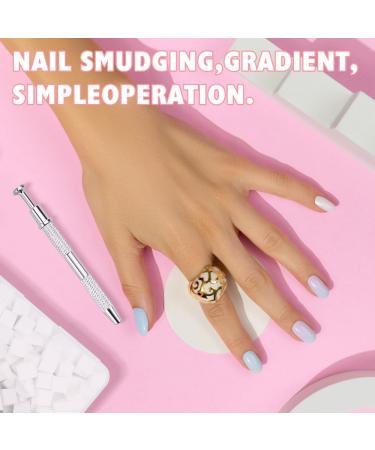 Bekecidi Nail Art Set with 200 Soft White Sponges and a Durable Grab Pen for Ombre Nail Art Create a Variety of Nail Art Styles - Buy Online on GoSupps.com