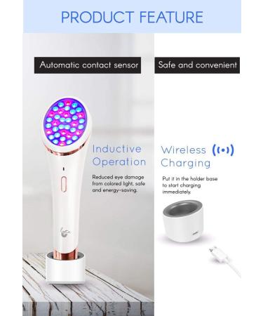 LYTE Wireless Red & Blue LED Light Therapy Handheld Device with Hyaluronic Acid - Contact Sensor - Buy Online on GoSupps.com
