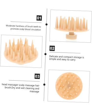 Magiclulu Silicone Shampoo Brush Set - 4-Piece Scalp Massager & Hair Washer for Men and Women - Double Purpose Shower Accessory - Buy Online on GoSupps.com