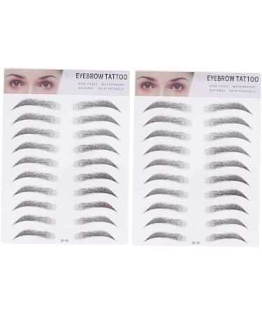 FOMIYES 6 Pcs 3d Eyebrow Stickers Natural Eyebrow Sticker Eyebrow Transfer Stickers Template Water Proof 6d - Buy Online on GoSupps.com