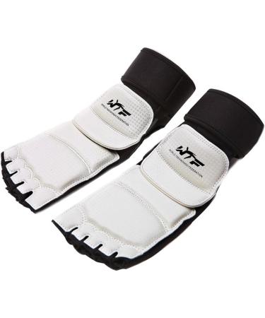 WTF Approved Taekwondo Foot Protector Gear - White XX-Large for Men Women Kids | Rungear Martial Arts Sparring Gear - Buy Online on GoSupps.com