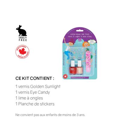 SuncoatGirl Natural Nail Salon Kit - Little Valentine 4 Piece Set for Kids - Buy Online on GoSupps.com