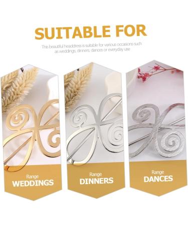 minkissy 12 Sets Hairpin Hair Barrettes Hair Clips Metal Tiaras for Girls Medium Hair Clips for Women Girl Hair Accessories Hair Ponytail Hair Sticks for Buns Emptiness Alloy Headband Miss - Buy Online on GoSupps.com