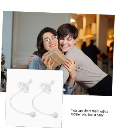 Ibasenice 12 STK Reusable Silicone Straws - Straw Sippy Cup Converter Kit for Baby Bottles - Eco-Friendly Pebble Gel Milk Cup - Transparent (3 Pack) - Buy Online on GoSupps.com