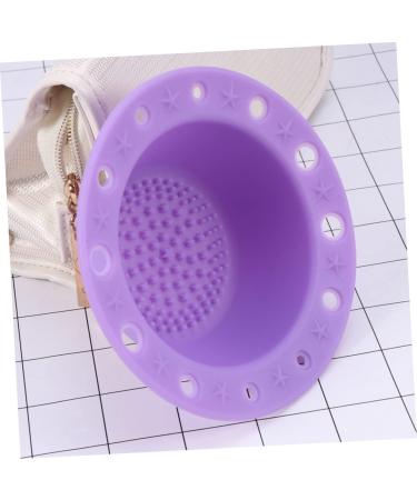 minkissy 1pc Makeup Brush Scrubber Makeup Brush Cleaning Pad Cleaner Brush Pad Cosmetic Brush Cleaner Silicone Brush Cleaner Makeup Cleaner for Makeup Brush Cup Tool Purple Make up medium Purple - Buy Online on GoSupps.com