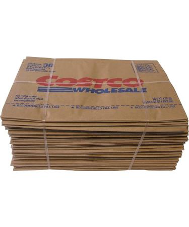 30 Gal. Lawn and Leaf 2-Ply Heavy-Duty, Self Standing Yard Waste Compost Paper Bags Disposal - 30 Count