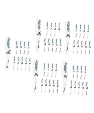 NOLITOY 50 Pcs Eyelash Measuring Ruler Eye Pads Lash Extensions Precise Eyelash Rulers Sector Fake Eyelashes 1 count (Pack of 1) As Shownx5pcs