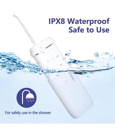 Portable Mini Cordless Water Flosser for Teeth & Gums - 3 Modes, Telescopic Tank, IPX8 Waterproof - Travel & Home Oral Irrigator - Buy Online on GoSupps.com