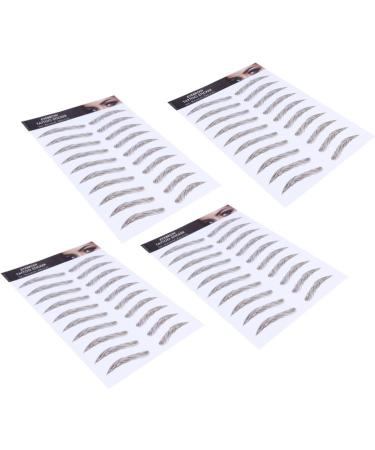 Baluue 12 Pcs Eyebrow Stickers Peel off Brow Imitation Eyebrows Brown Water Transfer Paper with Soy Ink 21x15cmx3pcs Brown 1x3pcs - Buy Online on GoSupps.com