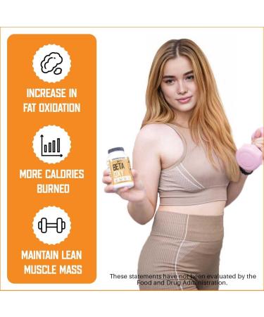 BetaOxy Fat Burner & Appetite Suppressant - 60 Vegan Capsules for Effective Weight Loss | L-Carnitine Cayenne Pepper & Green Tea Extract for Men & Women - Buy Online on GoSupps.com