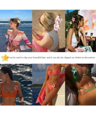 2023 Hawaiian Flower Hair Claw Clips - Strong Hold for Women with Thick & Thin Hair - Fabulous Color - Great Gift Idea - Buy Online on GoSupps.com