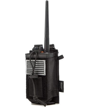 Tactical Radio Holder - Military Grade Molle Radio Case for Two Way Walkie Talkies | Heavy Duty Radios Pouch with Adjustable Storage and Patch - Buy Online on GoSupps.com