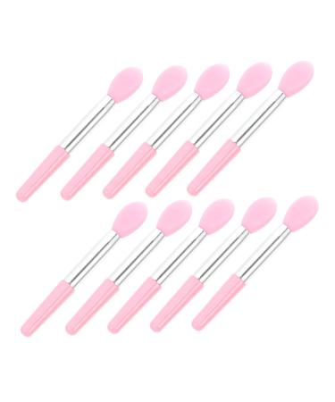 40 Pieces Lip Spoon Makeup Brush Eyeshadow Applicator Brush Silicone Lip Balm Brush Cosmetic Lipstick Brush Sleep Lip Brush Set