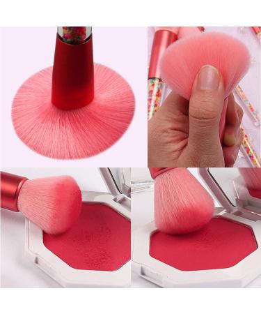 Wasond 5-Piece Sweet Sweets Makeup Brush Set - Pink Cosmetic Brushes for Adults & Kids | Perfect for Beginners | Ideal for Powder Liquid Creamy Face Eyes Nose & Lips - Includes Elegant Paper Box - Buy Online on GoSupps.com