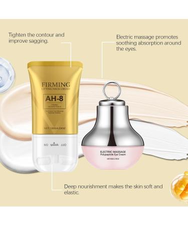 AH-8 Neck and Eye Cream Set with Electric Massage Tightening Anti-Wrinkle Treatment with Red Light Deep Moisturizer Bundle Care Gifts for Birthday Christmas for Mom Sister(Neck and Eye Cream) - Buy Online on GoSupps.com