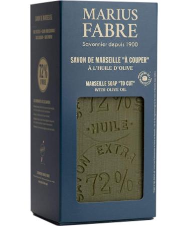 Marius Fabre Olive Oil Marseille Soap Block with Soap Cutter 33.81 Ounces