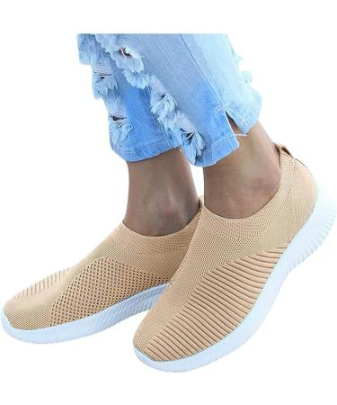 Sneakers Platform Women's Shoes | Comfortable Lightweight Wedge Sneakers | Size 6.5-9 Khaki - Buy Online on GoSupps.com