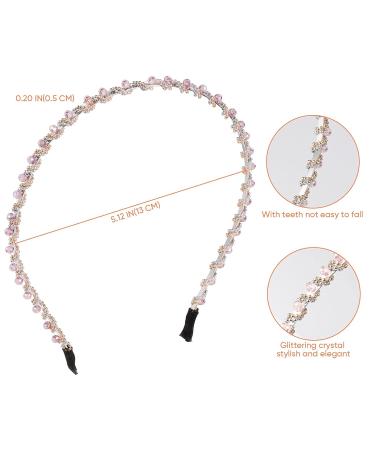 Buy Xiyee 5-Piece Strass Hair Band Set - Crystal Rhinestone & Pearl Hair Accessories | Shiny Slide-Resistant Fashion - Buy Online on GoSupps.com