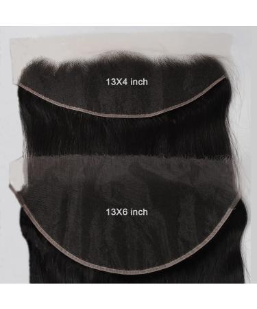 BEEOS Skinlike Real HD Lace Frontal 13x6 - Virgin Human Hair Closure 16 - Natural Pre Plucked Silky Straight Frontal - Buy Online on GoSupps.com