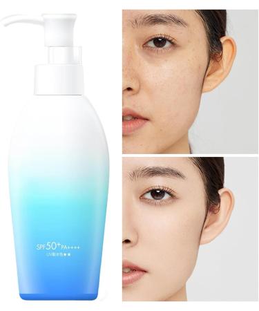 Facial Sunscreen SPF50+ Daily Sunscreen 140mlSunscreen Lotion Face Body Care for Daily Use Travel Sports - Buy Online on GoSupps.com