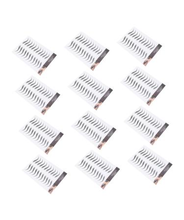DRESSOOS Black Makeup 12 Sheets Waterproof Eyebrow Stickers Eyebrow Stencils Eyebrow Tattoos Stickers Eyebrow Trimming 3d