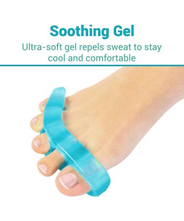 4PCS Silicone Gel Toe Stretcher Set for Plantar Fasciitis and Toe Alignment - Green - Buy Online on GoSupps.com