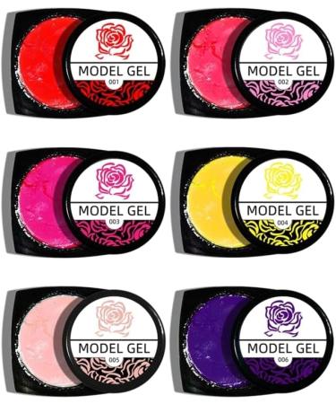 12 Colors/Set 3D Drawing Gel Nail Polish Nail Carved Gel Solid Carving Uv Gel Glue Soak Off Gel Polish Paste DIY 27rc - Sculpture Powder - Buy Online on GoSupps.com