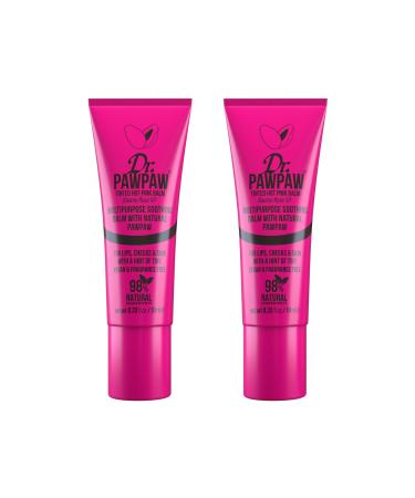 Dr. PawPaw Hot Pink Multipurpose Tinted Set - Lip Moisturizer with Buildable Color - Natural Tinted Lip Balm - Balm for Sensitive Skin - 2 pc