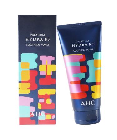 AHC PREMIUM HYDRA B5 SOOTHING FOAM CLEANSER 180ML (6 OZ) Panthenol Fills Your Skin with Moisture and Gives a Pleasantly Moistened Feeling without Tightening or Tugging