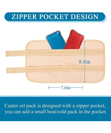 Castor Oil Pack Castor Oil Packs for Liver Detox and Thyroid Reusable Castor Oil Pack Wrap Mess Free Castor Oil Pack Kit with Storage Bag for Insomnia Constipation Inflammation (Waist & Neck) - Buy Online on GoSupps.com