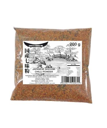 Japanese Shichimi Chilli Powder 200g Togarashi - Tasty Foods Inc. - Buy Online on GoSupps.com
