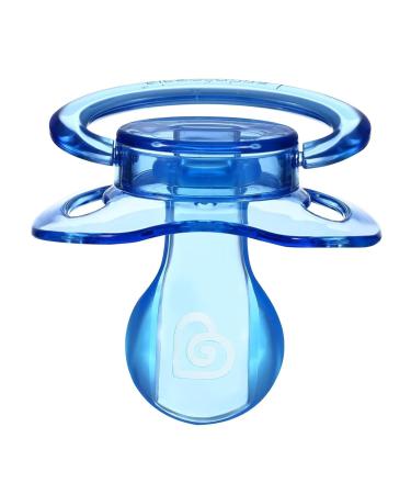 Landofgenie Adult Size Pacifier - Large Shield Gloss Transparent Design - 2 Pack (Blue & Pink) - International Shipping Available - Buy Online on GoSupps.com