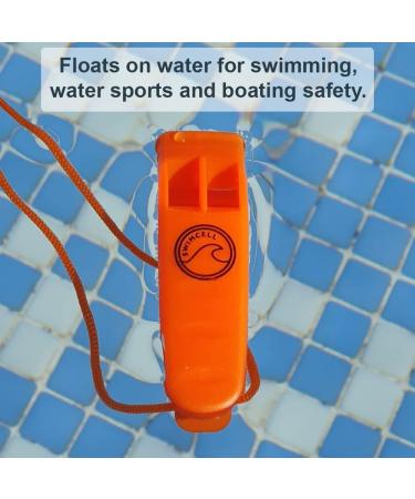 Triller Emergency Signal Pipe - Waterproof 85dB Alert 3-Pack for Hiking Camping and Marine Rescue - Lanyard & Clip Included - Orange - Buy Online on GoSupps.com