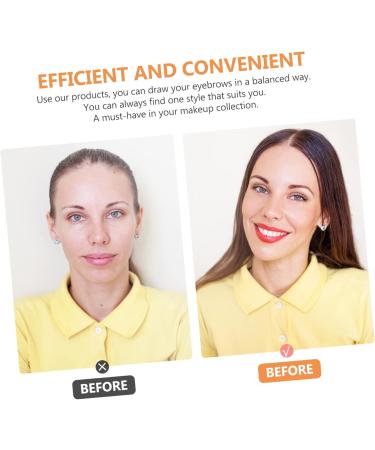 Angoily 72pcs Eyebrow Stickers Girls Suit Eyebrow Drawing Disposable Eyebrow Template Miss Make up Shaper - Buy Online on GoSupps.com