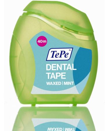 Tepe Dental Tape - Mint Flavored Dental Floss 40m | Effective Oral Care & Compact Dispenser (Pack of 5) - International Shipping Available - Buy Online on GoSupps.com