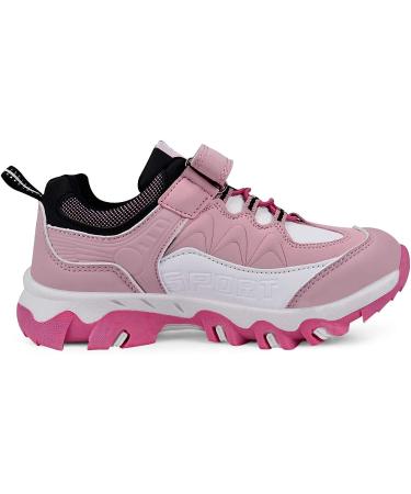 Biacolum Girls Waterproof Hiking Shoes - Pink/White/Black - Size 2 Little Kid - Buy Online on GoSupps.com