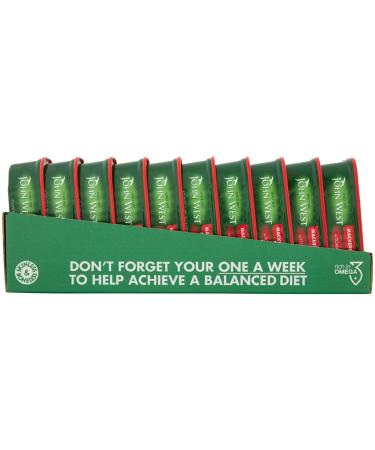 John West Mackerel Fillets in Tomato Sauce- Skinless & Boneless - High in Omega 3 - Great Flavour - 10x125g - Buy Online on GoSupps.com