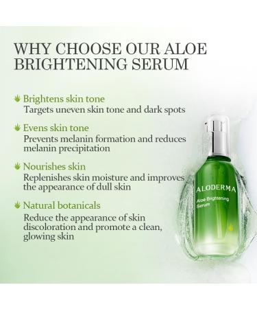 Aloderma Signature Aloe Brightening Set - 6 Pieces - Gel Cleanser Toner x2pcs Serum Cream - Buy Online on GoSupps.com